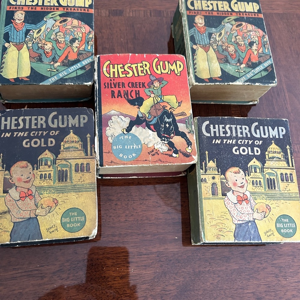 Chester Gump Big Little Book Collection -4 children’s books circa 1930s vintage
